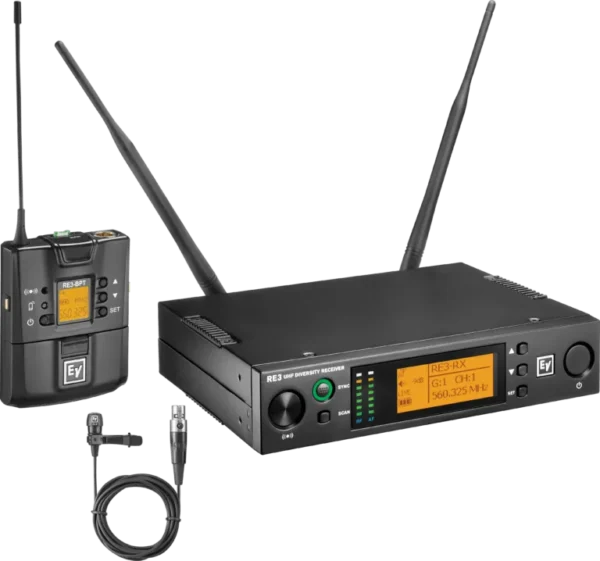 Electro-Voice RE3-BPCL UHF Wireless Set Featuring CL3 Cardioid Lavalier Microphone