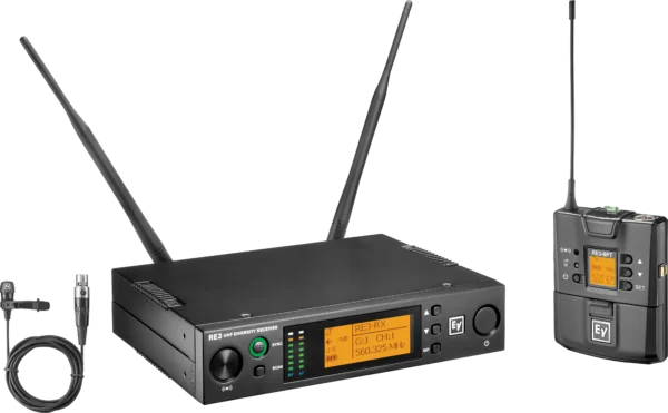Electro-Voice RE3-BPCL UHF Wireless Set Featuring CL3 Cardioid Lavalier Microphone