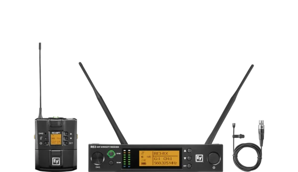 Electro-voice RE3-BPOL UHF wireless Set featuring OL3 Omnidirectional Lavalier Microphone