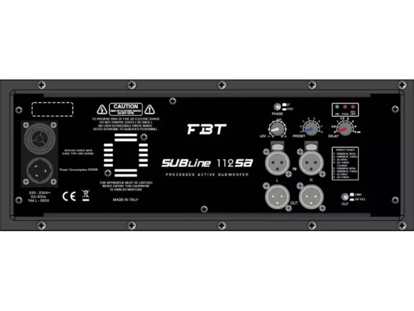 FBT SUBline 112SA Processed Active Subwoofer