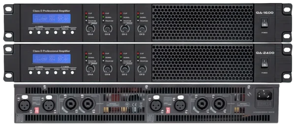 Omega Pro Audio QA-1600 1600W per channel quad amplifier