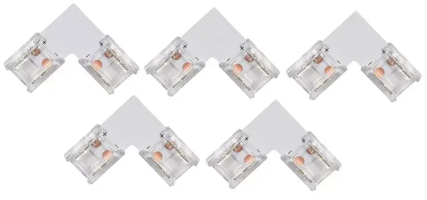 Solderless Single Colour COB LED Strip 10mm Connectors