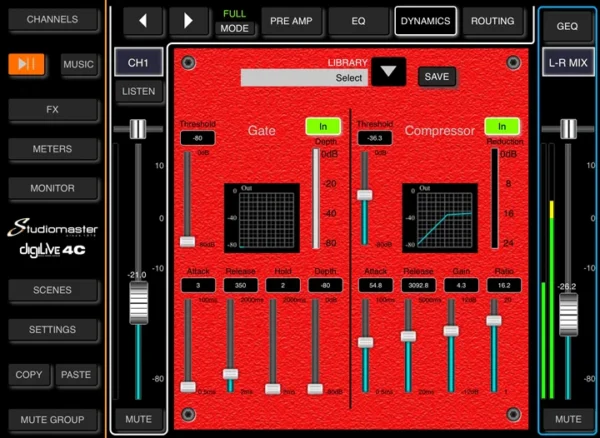 Studiomaster Digilive 4c-4 Input Compact Digital Mixer - Image 3