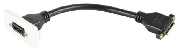 Wall Plate Module DisplayPort Socket to Female Tail