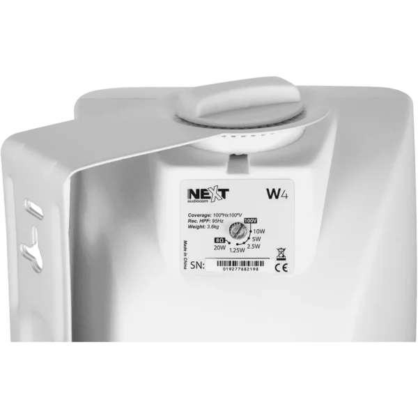 Next Audiocom W4 W 4" PASSIVE SPEAKER, WHITE (PAIR) [100V|8?] - Image 3