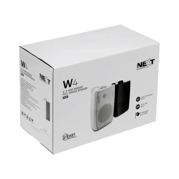 Next Audiocom W4 W 4" PASSIVE SPEAKER, WHITE (PAIR) [100V|8?] - Image 4