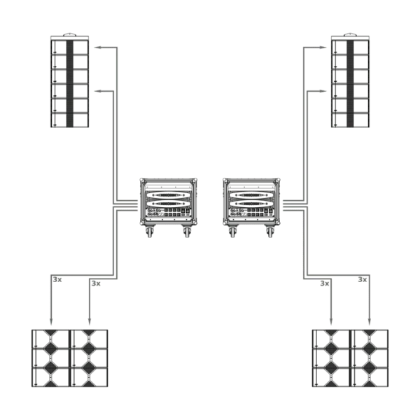 NEXT PROAUDIO LA212x 6x6 Passive Line Array System