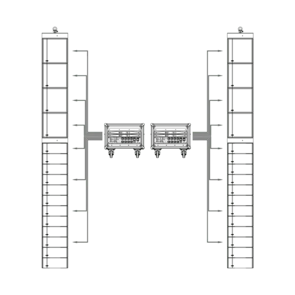 NEXT PROAUDIO LA26 12x4 Passive Line Array System