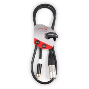 StageCore CORE 171 Single Male RCA Connector, Professional Audio Cable, Includes Hook and Loop Tie