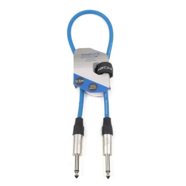 StageCore CORE 100 Mono Jack Plug Instrument Cable Includes Hook & Loop Tie