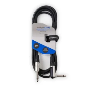 StageCore CORE 140 Right Angled Mono Jack Plug Includes Hook & Loop Tie
