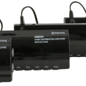 Mercury UHF/VHF Distribution Amplifiers with 5G/4G Filter and DC Pass AMD02