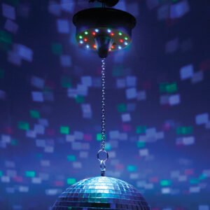 QTX Battery Operated LED Mirror Ball Motor MBM-101