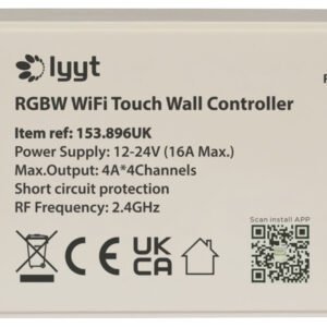 LYYT RGBW WiFi Controller with Wall Plate