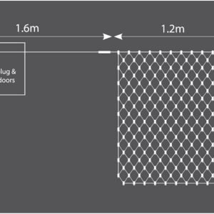 Outdoor LED Net Lights 144NET-CW