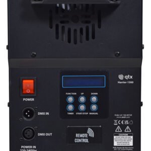 QTX Harrier-1500: Vertical/Horizontal LED Fog Jet Machine 1500W Harrier-1500