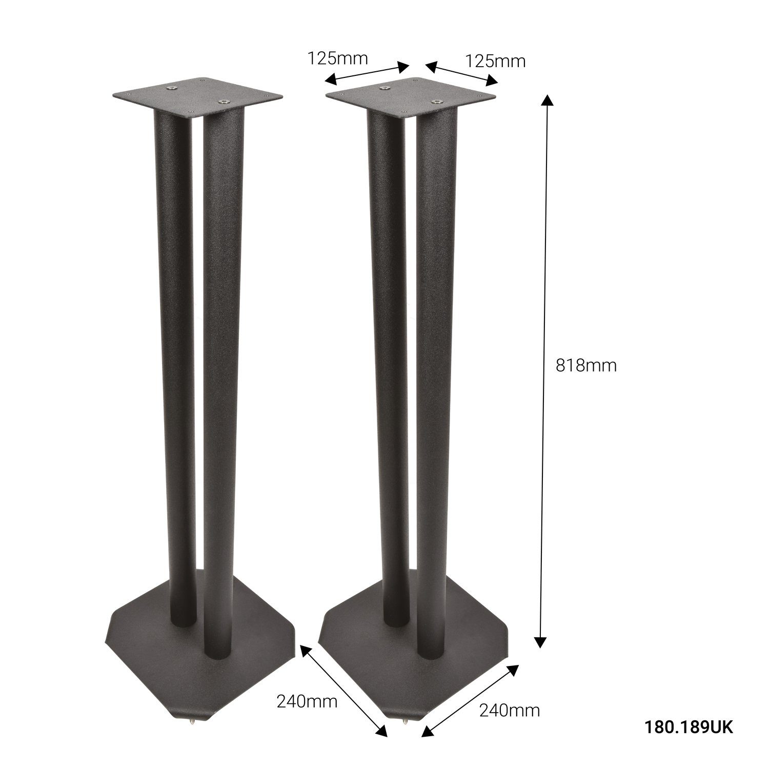 QTX Studio Monitor Stands - 2pcs SM-STAND
