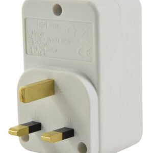 Mercury Plug through UK Mains Adaptor with Dual USB Ports 2.4A Max