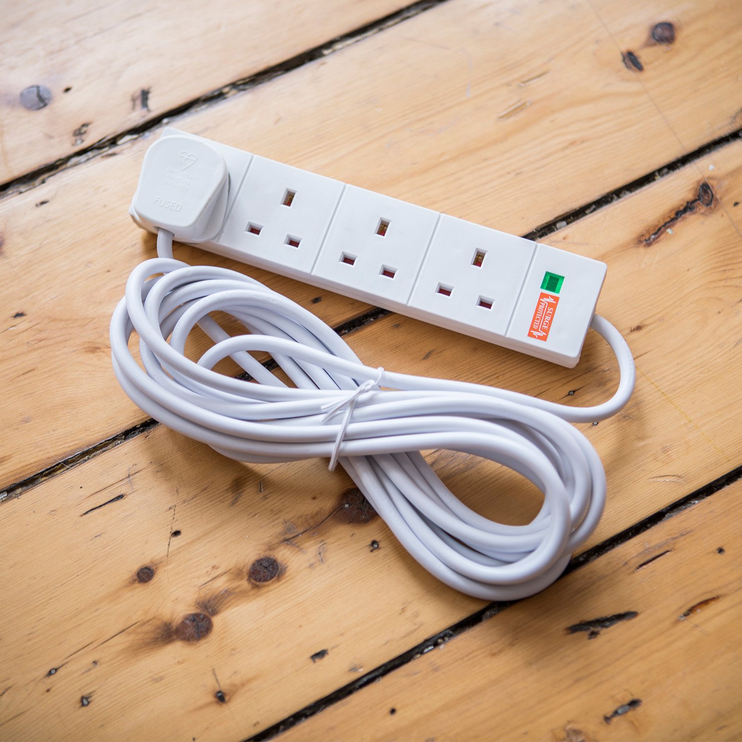 Mercury 4 Gang Extension Leads with Surge Protection