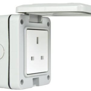 Mercury Weatherproof 1 Gang Outdoor Socket