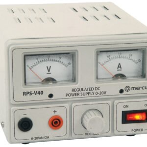 Mercury Regulated Power Supply with Variable Output Voltage 0-20V/2A Max RPS-V40