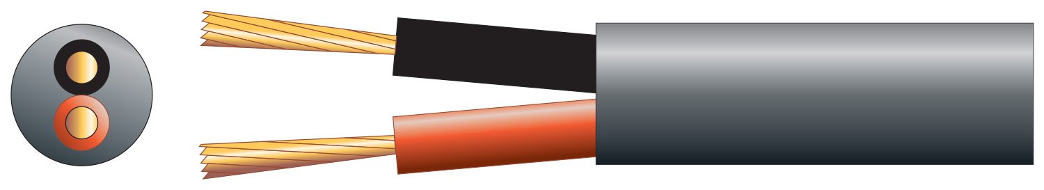 Mercury Heavy Duty Double Insulated 100V Line Speaker Cable