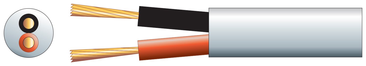 Mercury Heavy Duty Double Insulated 100V Line Speaker Cable