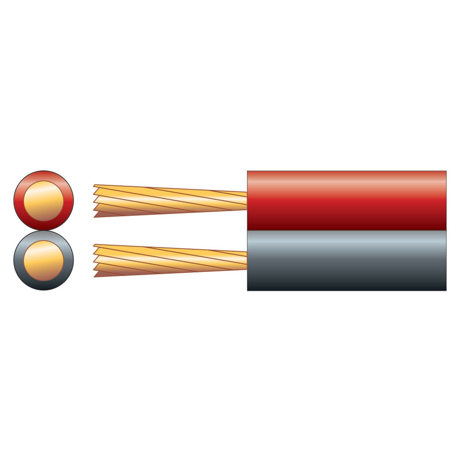 Mercury Figure 8 Power/Speaker Cable Red/Black