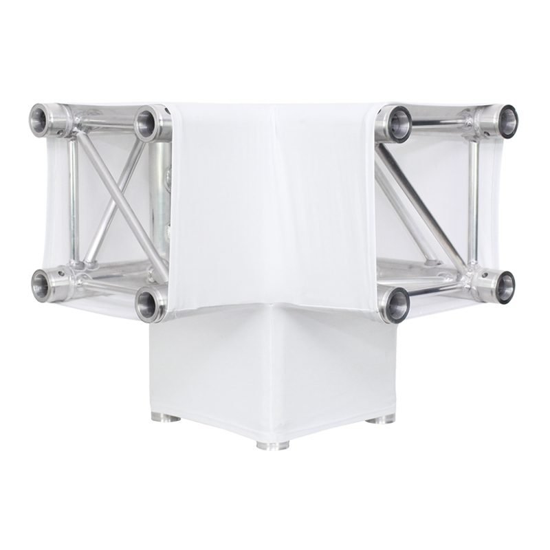 White 3 Way 90 Degree Corner Quad Truss Sleeve/Sock