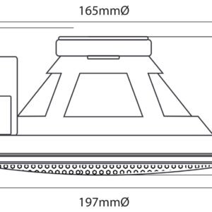 Adastra Metal Quick Fit 100V Ceiling Speakers EC56V