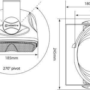 Adastra FC Series Compact Background Speakers FC5V-B