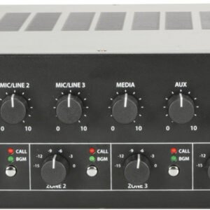 Adastra 100V Mixer Amplifier with 4-zone Paging RM244V