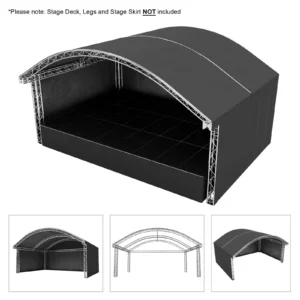 Global Truss 8 x 6m Round Arch Stage Roof System Standard F34