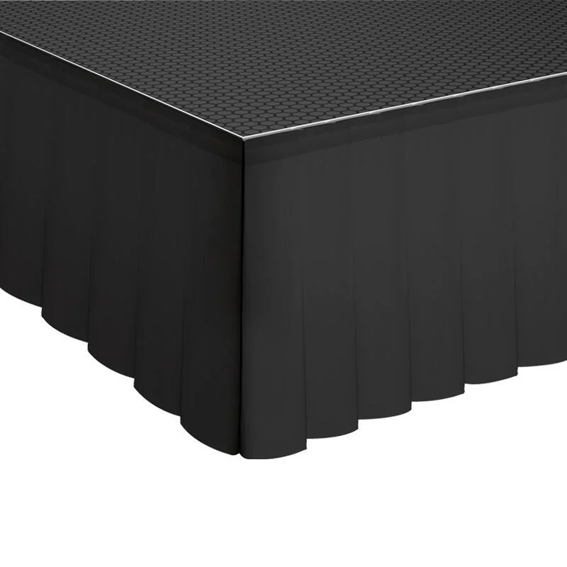 Polyester Skirt 205 x 60cm Pleated Global Truss GT Stage Deck Polyester Skirt 205 x 60cm Pleated