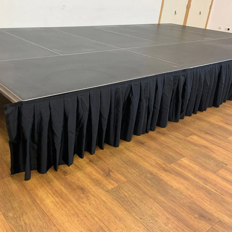 Polyester Skirt 205 x 80cm Pleated Global Truss GT Stage Deck Polyester Skirt 205 x 80cm Pleated - Image 3