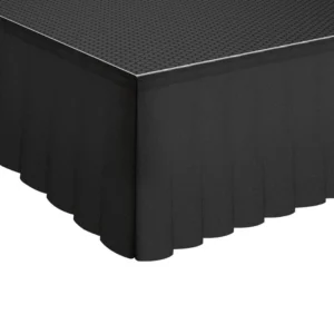 Global Truss GT Stage Deck Serge Pleated Skirt 105 x 20cm