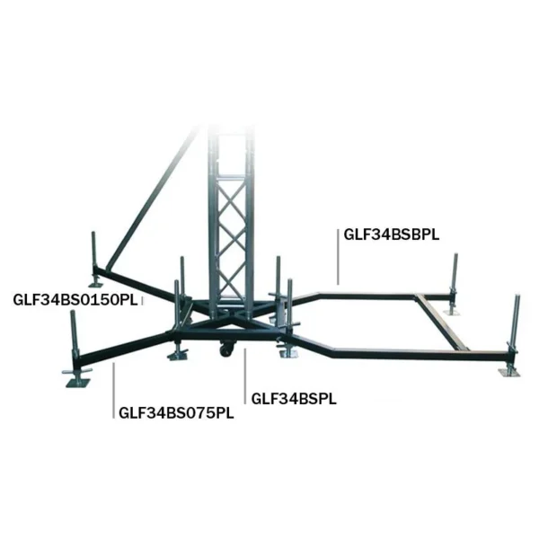 Global Truss Ground Support F34 PL BS Steel Base Unit - Volume Music ...