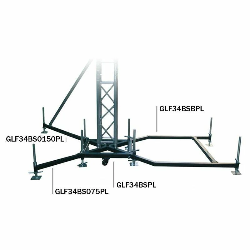 Ground Support F34 PL BSB Steel Ballast Outrigger Global Truss Ground Support F34 PL BSB Steel Ballast Outrigger