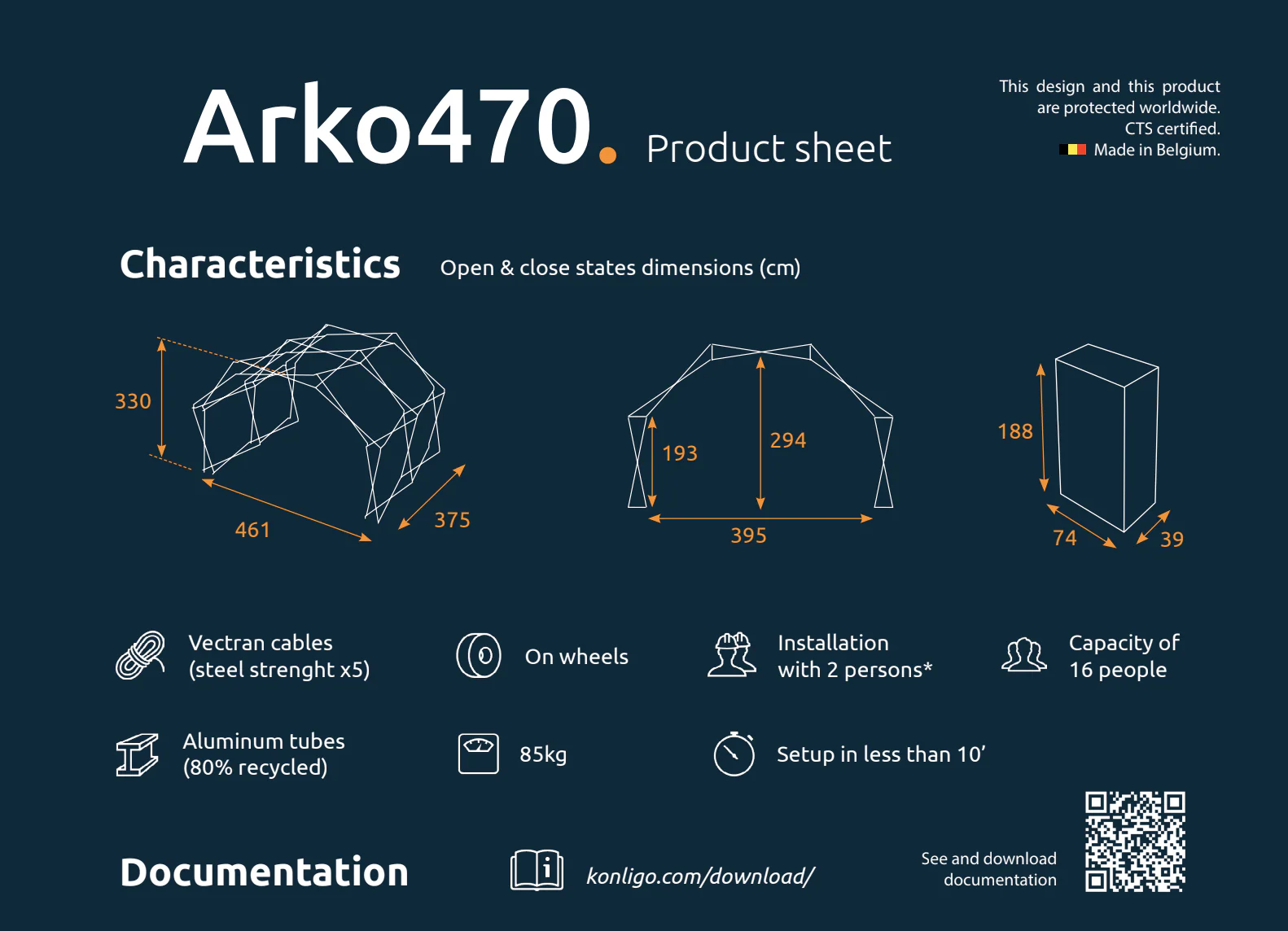 Arko 470 Black Anodised Frame Kit Konligo Arko 470 Black Anodised Frame Kit - Image 4