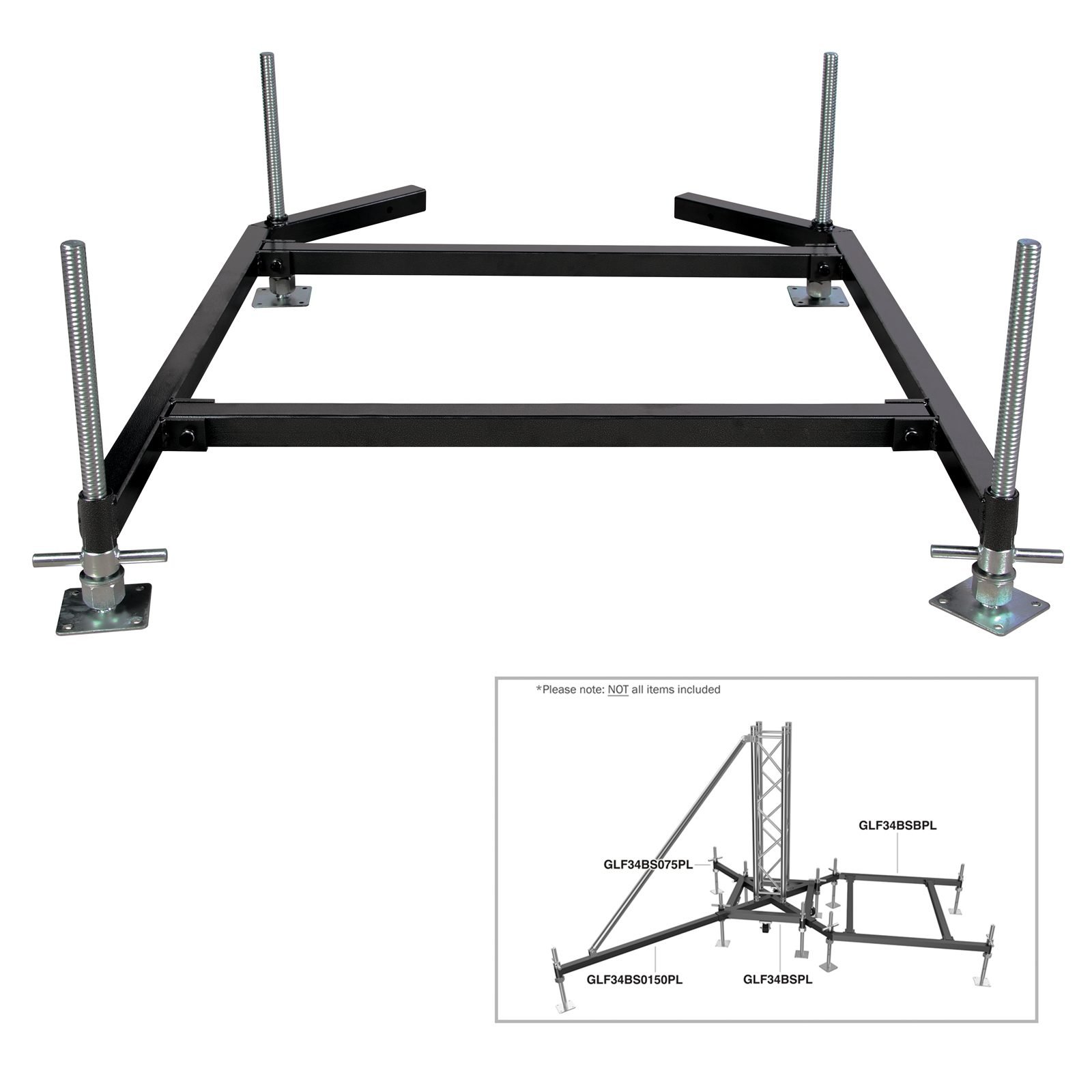 Ground Support F34 PL BSB Steel Ballast Outrigger