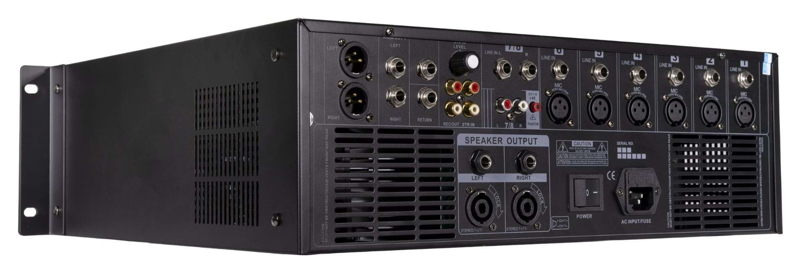 Lone Audio Multimedia Powered Mixer 8 channels Lone Audio Multimedia Powered Mixer 8 channels