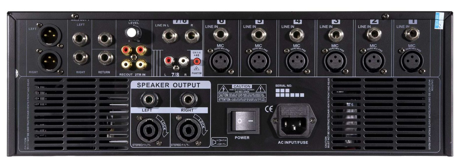 Lone Audio Multimedia Powered Mixer 8 channels Lone Audio Multimedia Powered Mixer 8 channels