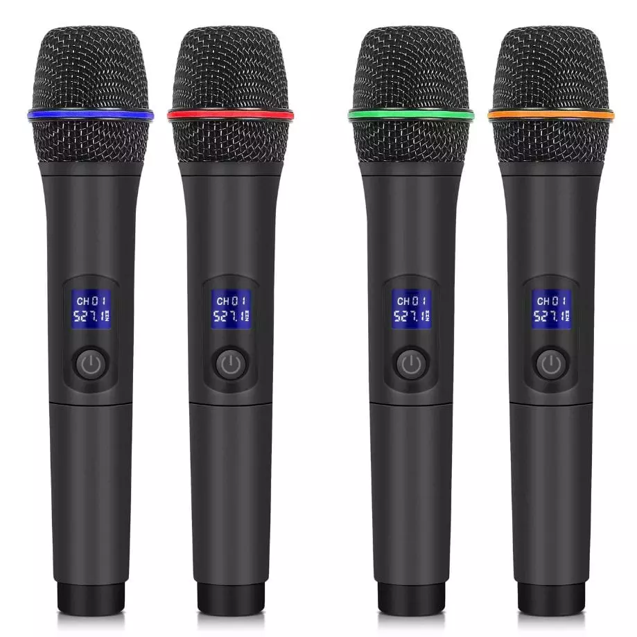 Lone Audio 4-Channel HF Wireless Mic System with 4 Handheld Mics Lone Audio 4-Channel HF Wireless Mic System with 4 Handheld Mics - Image 4