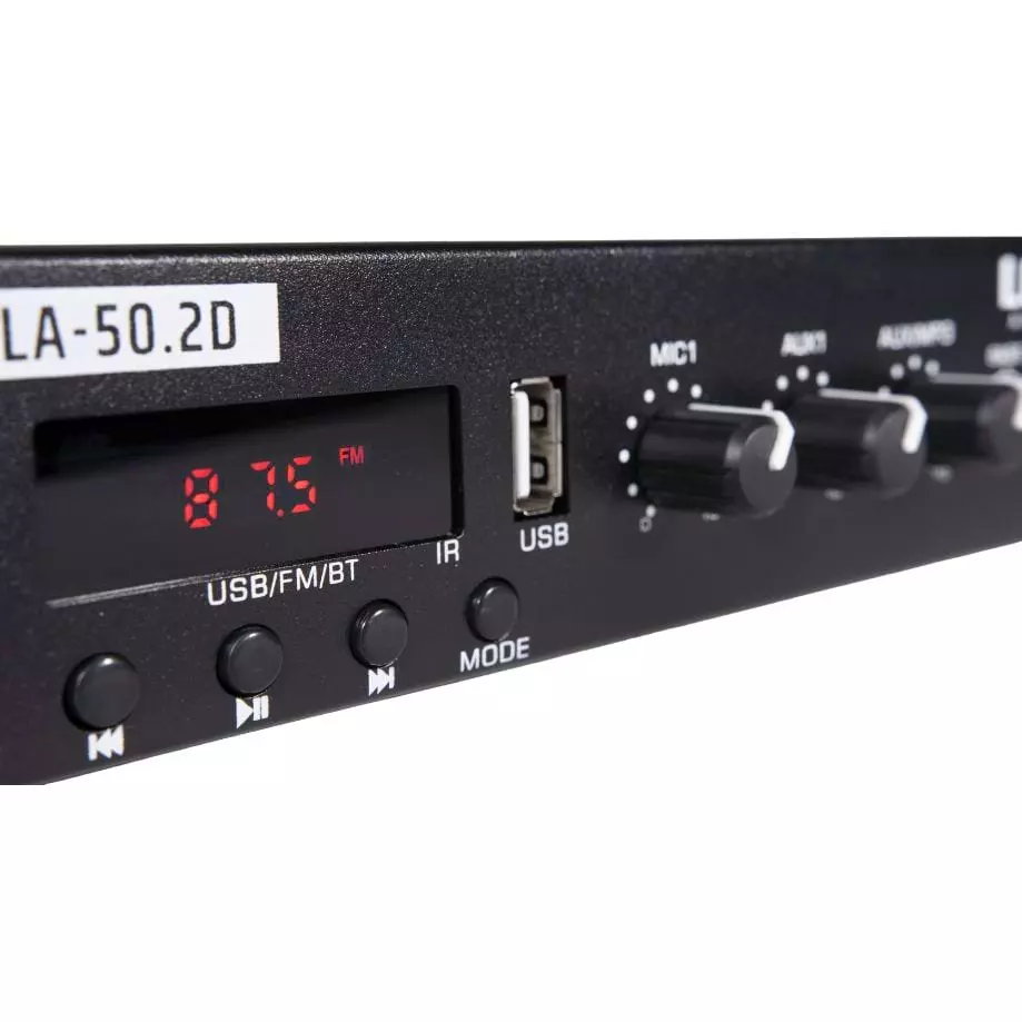 Lone Audio LA 50.2D 2 x 50W Class D Stereo Mixer Amplifier 4 Ohms Bluetooth Multimedia PA Amp with USB FM Lone Audio LA 50.2D 2 x 50W Class D Stereo Mixer Amplifier 4 Ohms Bluetooth Multimedia PA Amp with USB FM