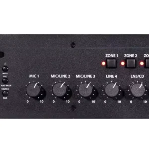 Rondson AM120 RM CD 2 120W 4 Zone Amplifier with 24V DC Backup CD Player USB SD FM Bluetooth