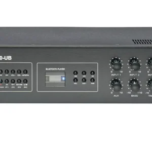 Rondson AM120UB 120W Bluetooth Amplifier Preamplifier with USB SD Recorder FM Tuner and 24V Backup