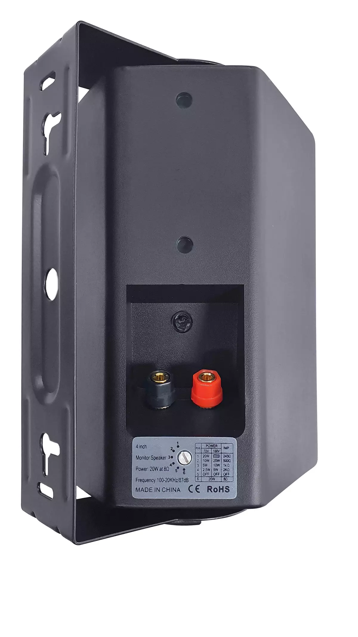 Rondson PBT30 20W 2 Way Bass Reflex Wall Mounted Speaker for 70V 100V or 8 Ohm Black or White Rondson PBT30 20W 2 Way Bass Reflex Wall Mounted Speaker for 70V 100V or 8 Ohm Black or White - Image 2