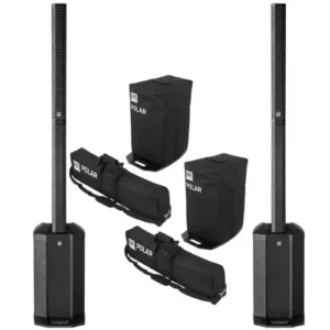 Volume Music Solutions 2x HK Audio Polar 12 2000W Column Array System With Carry Bags