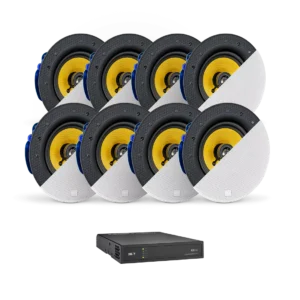 NEXT AUDIOCOM C6 Pro 6.5" PREMIUM CEILING SPEAKER [100V|8?] AD500 4-CHANNEL AMPLIFIER WITH DSP [100V|8?]