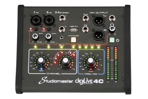 Studiomaster Digilive 4c-4 Input Compact Digital Mixer